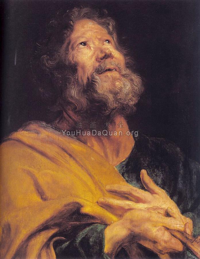 The Penitent Apostle Peter - 安东尼·凡·戴克